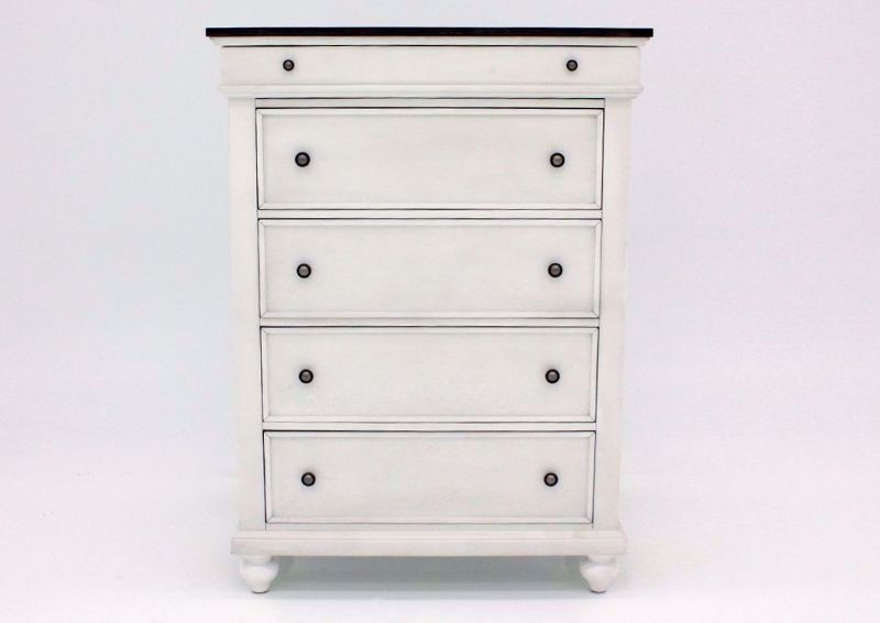 Grand Bay Chest of Drawers, White, Front Facing | Home Furniture Plus Bedding