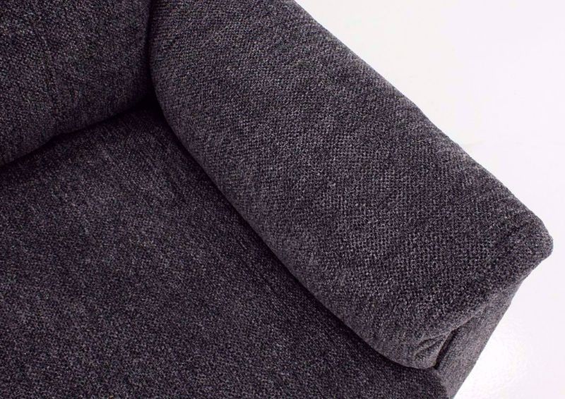 Gray Vista Lift Recliner Rolled Arm Detail | Home Furniture Plus Bedding