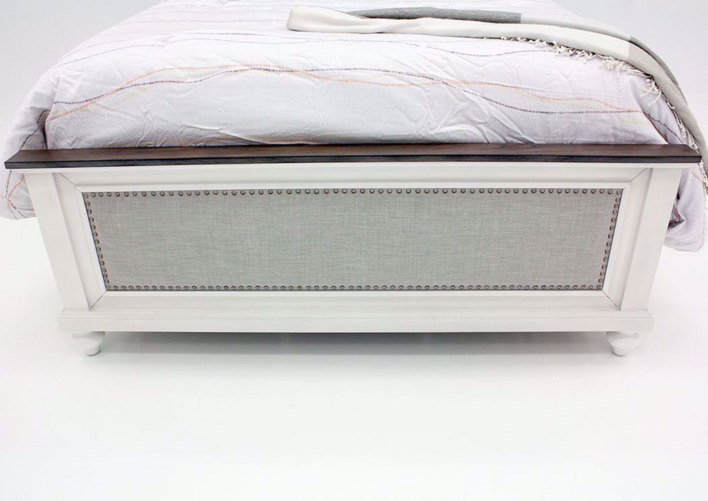 Grand Bay Queen Size Bed, White, Footboard | Home Furniture Plus Bedding