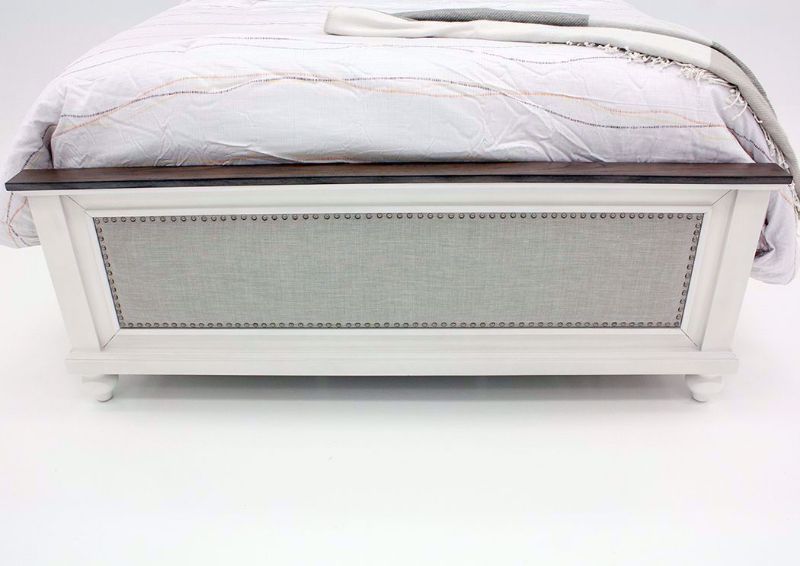 Grand Bay Queen Size Bed, White, Footboard | Home Furniture Plus Bedding
