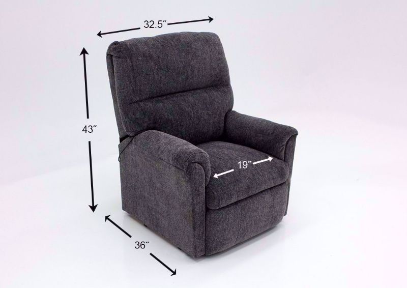 Gray Vista Lift Recliner Dimensions | Home Furniture Plus Bedding