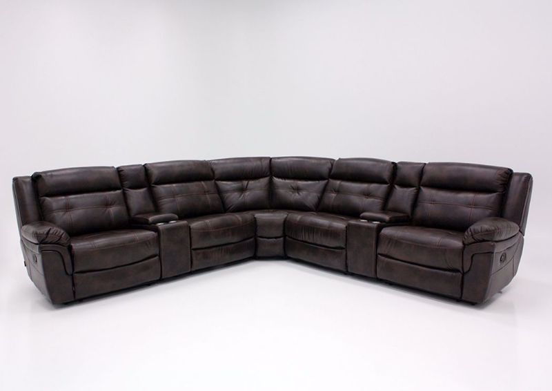 Picture of Detroit Reclining Sectional Sofa – Brown