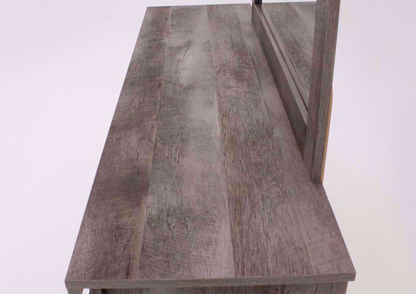 Rustic Brown Jourdan Creek Dresser with Mirror Top Detail | Home Furniture Plus Bedding