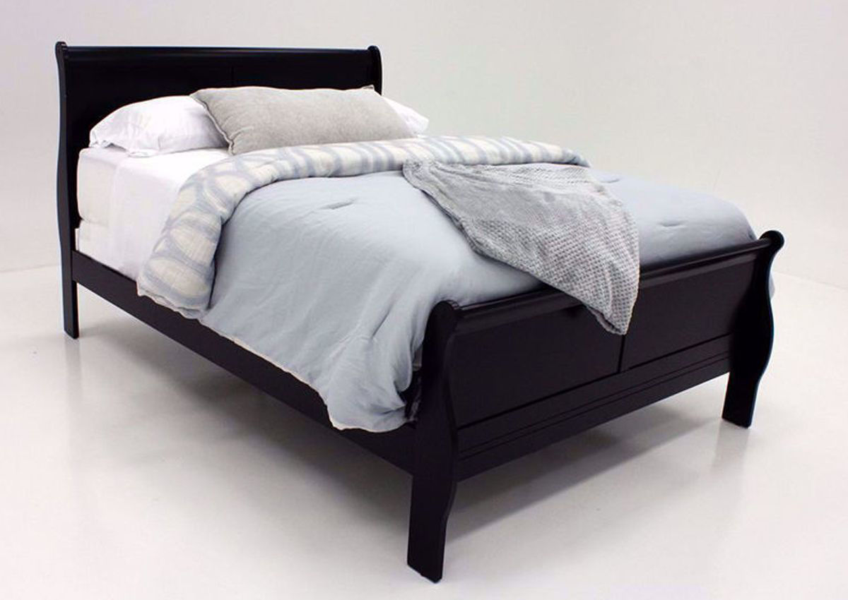 Louis Philippe Dark Gray Full Bed