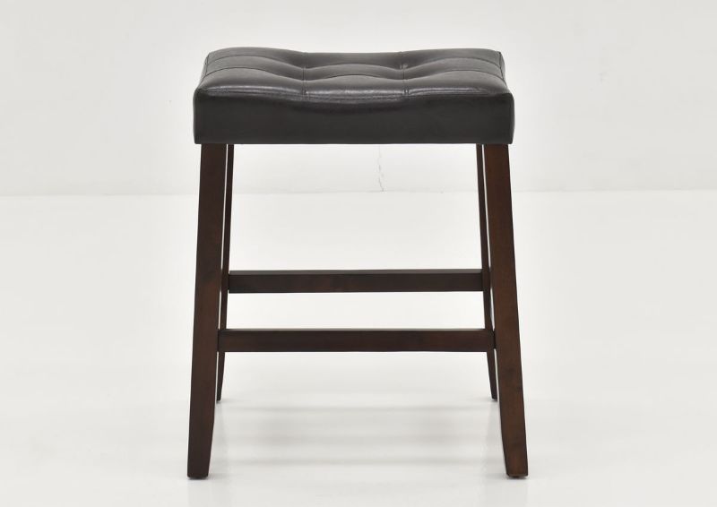 Front View of the Belmar 24-Inch Barstool in Dark Brown by Crown Mark International | Home Furniture Plus Bedding