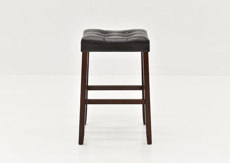 Front View of the Belmar 30-Inch Barstool in Dark Brown by Crown Mark International | Home Furniture Plus Bedding