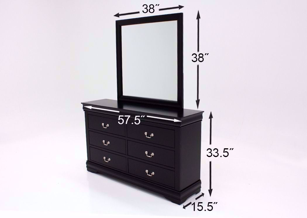 Acme Furniture Dresser Mirrors Louis Philippe III 26704 Dresser Mirror  (Dresser Mirrors) from Armourdale Furniture