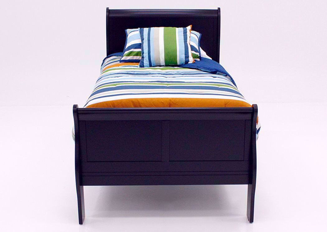 Louis Philippe III Black Twin Bed – HB Select Furnishings