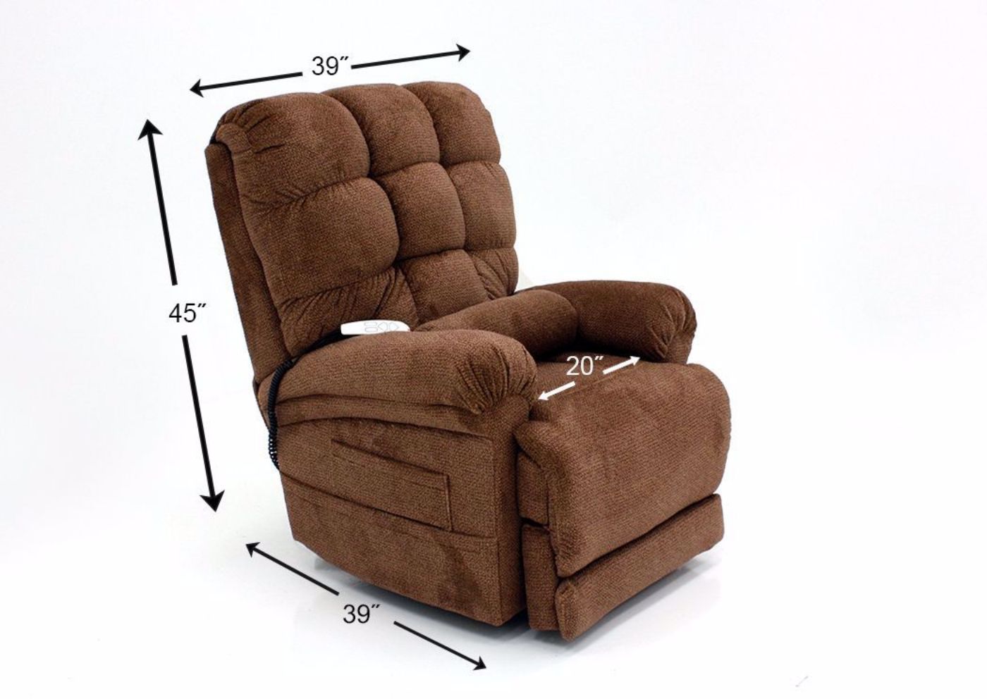Picture of Nutmeg Power Lift Chair - Light Brown