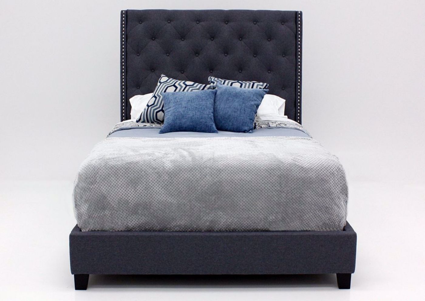 Picture of Chantilly Queen Size Upholstered Bed - Gray