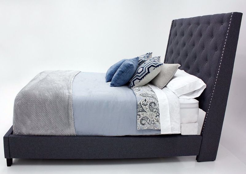 Picture of Chantilly Queen Size Upholstered Bed - Gray