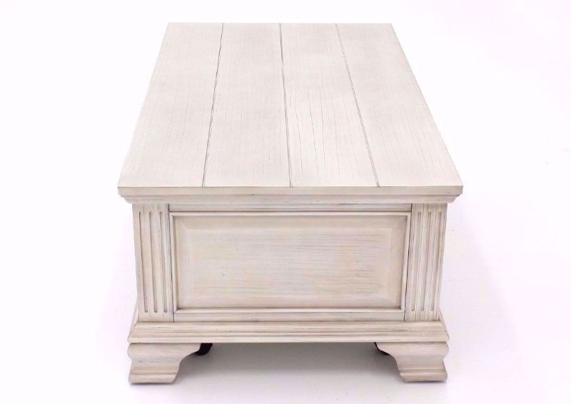 Antique White Passages Coffee Table Showing the Side View | Home Furniture Plus Bedding