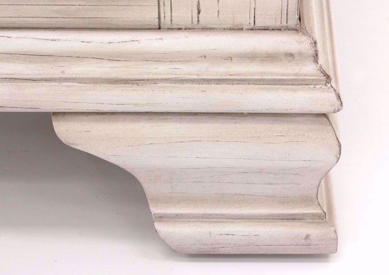 Antique White Passages Coffee Table Showing the Bracket Foot Detail | Home Furniture Plus Bedding