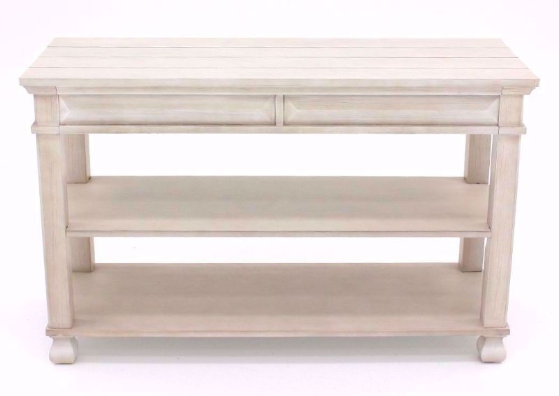 Antique White Passages Sofa/Console Table Facing Front | Home Furniture Plus Mattress