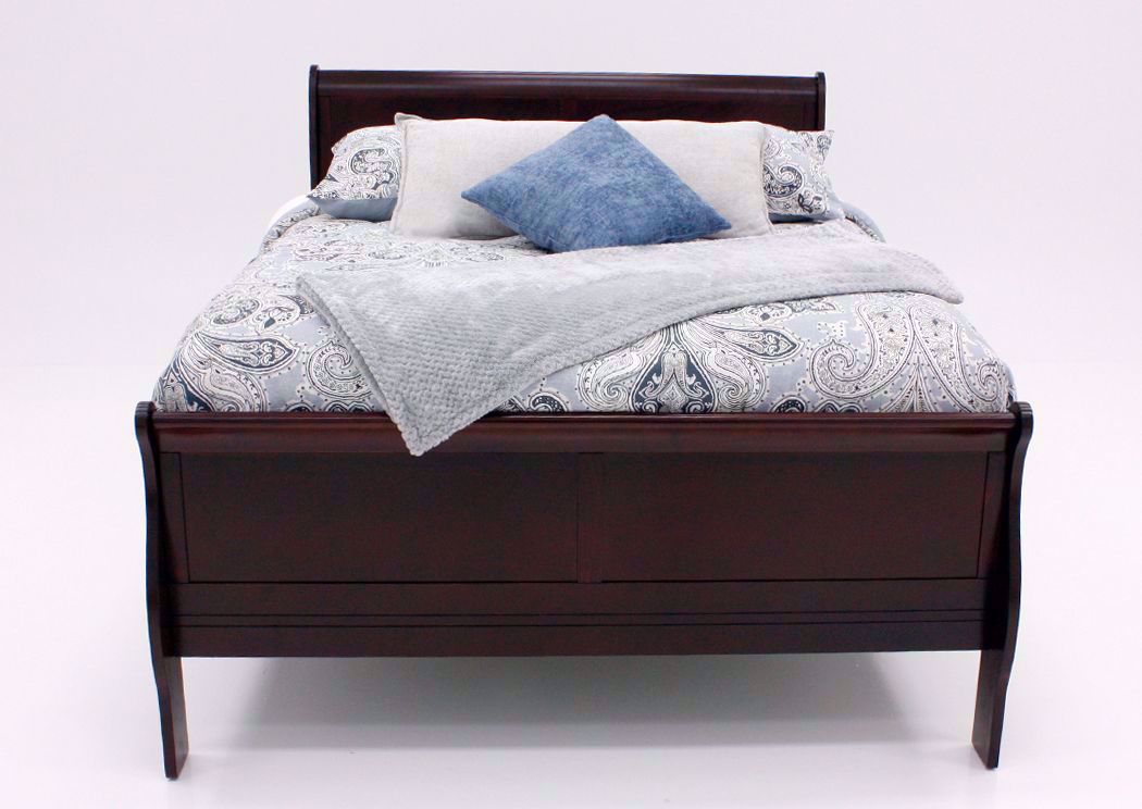 Lifestyle 4937 573349353 Queen Sleigh Bed with Tall Legs