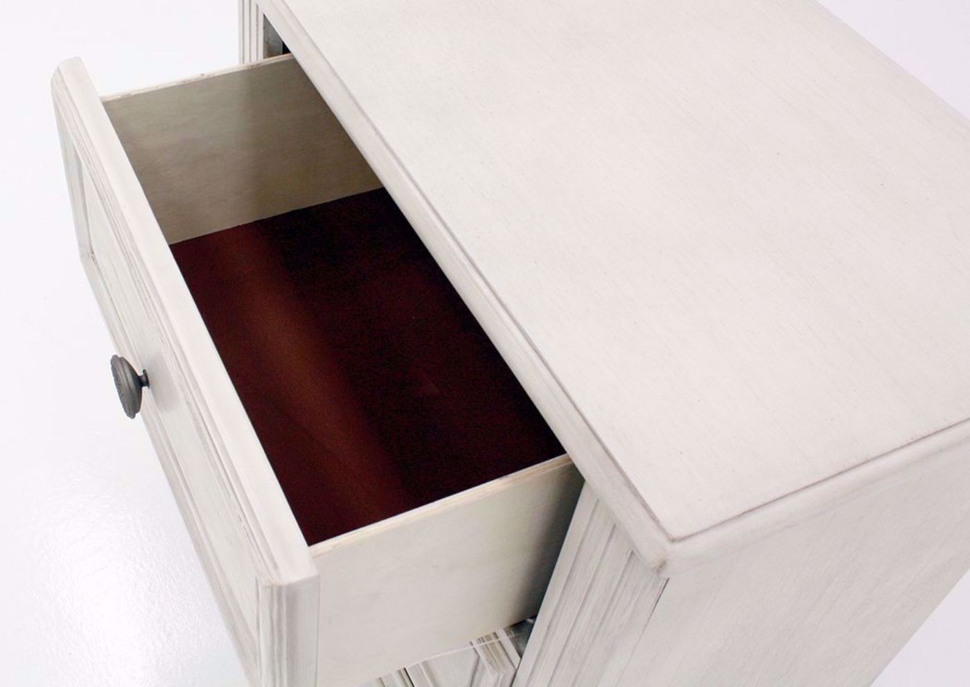 Passages Nightstand, White, Felt Lined Top Drawer | Home Furniture Plus Bedding