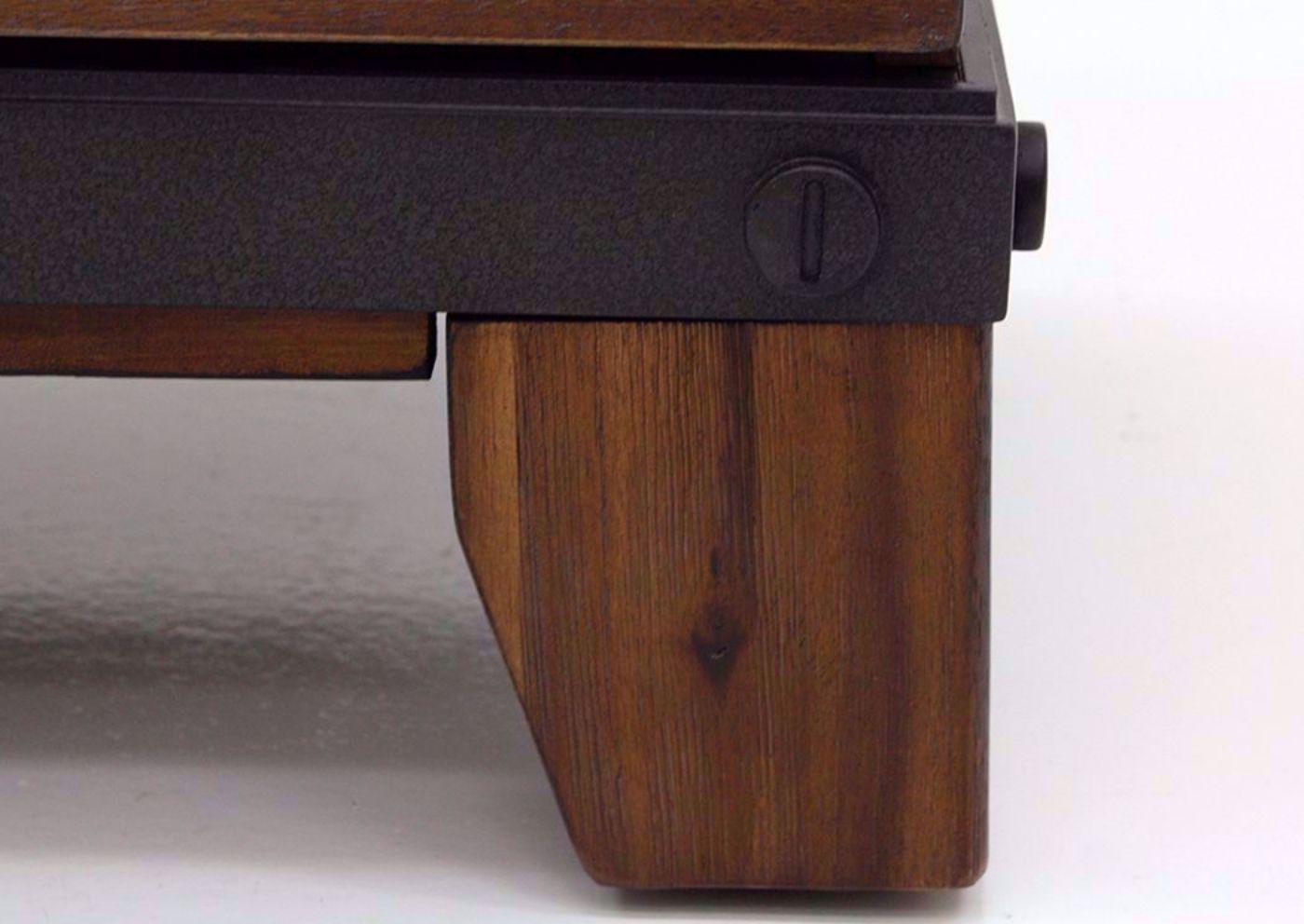 Warm Brown Silo Nightstand Showing the Foot Detail | Home Furniture Plus Mattress