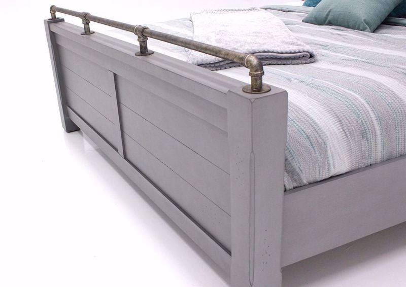 Bellville Queen Size Bed, Gray, Footboard | Home Furniture Plus Bedding