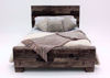 View from Footboard to Headboard of the Gray Brown Derekson Full Size Bed by Ashley Furniture | Home Furniture Plus Bedding