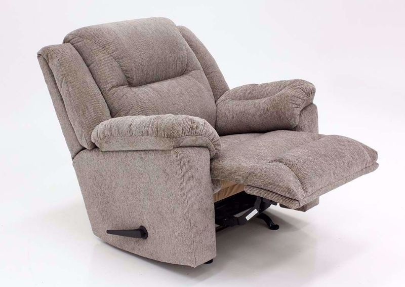 Donnelly Recliner, Tan, Angle, Reclined | Home Furniture Plus Mattress