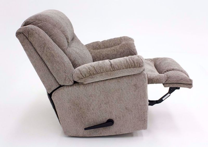 Donnelly Recliner, Tan, Side View, Reclined | Home Furniture Plus Mattress