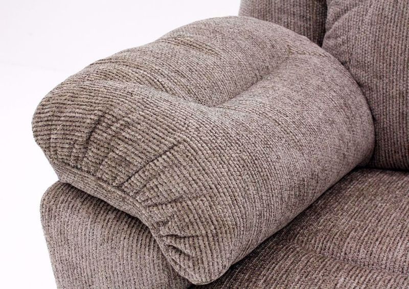 Donnelly Recliner, Tan, Pillow Arm Detail | Home Furniture Plus Mattress