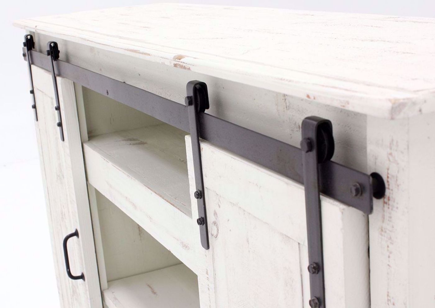 Maverick TV Stand, Barn Door Hardware  | Home Furniture Plus Bedding