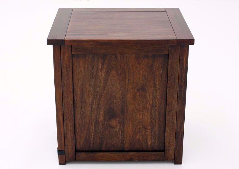 Side View of the Budmore End Table by Ashley Furniture in Living Room Setting | Home Furniture Plus Bedding