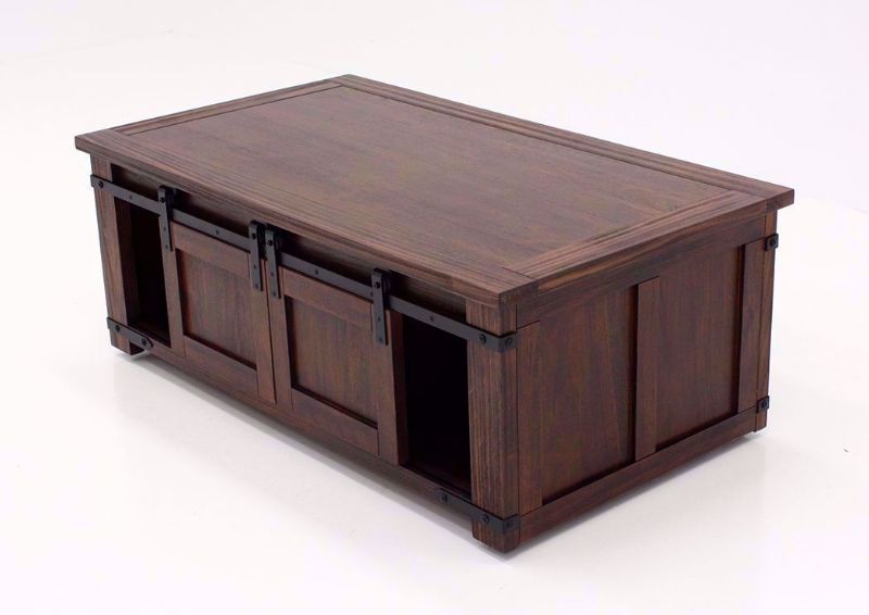 Slightly Angled Budmore Coffee Table by Ashley Furniture | Home Furniture Plus Bedding