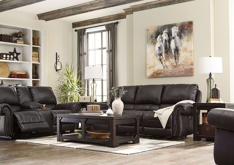 Picture of Milhaven Reclining Sofa Set - Black