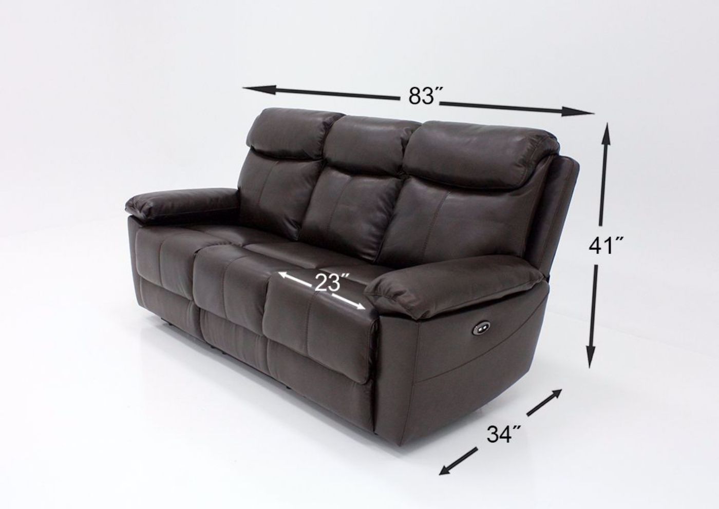 Picture of Fenway Power Reclining Sofa - Brown