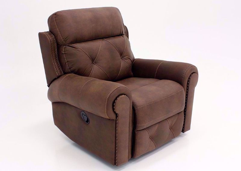 Brown Berkley Recliner at an Angle | Home Furniture Plus Mattress