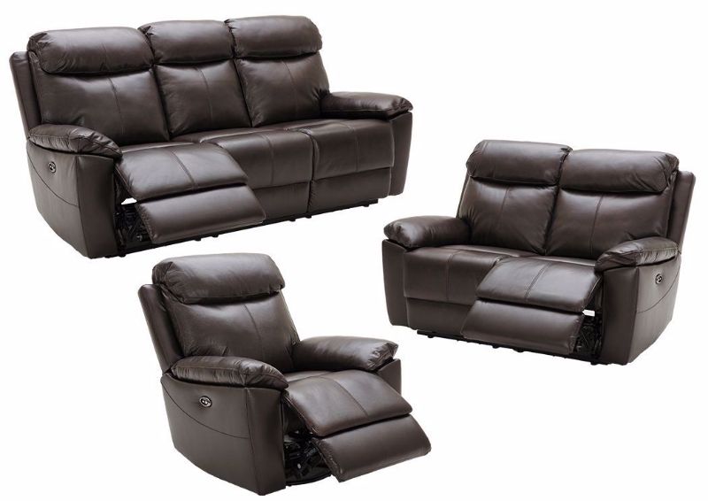 Picture of Fenway Power Reclining Living Room Set - Brown