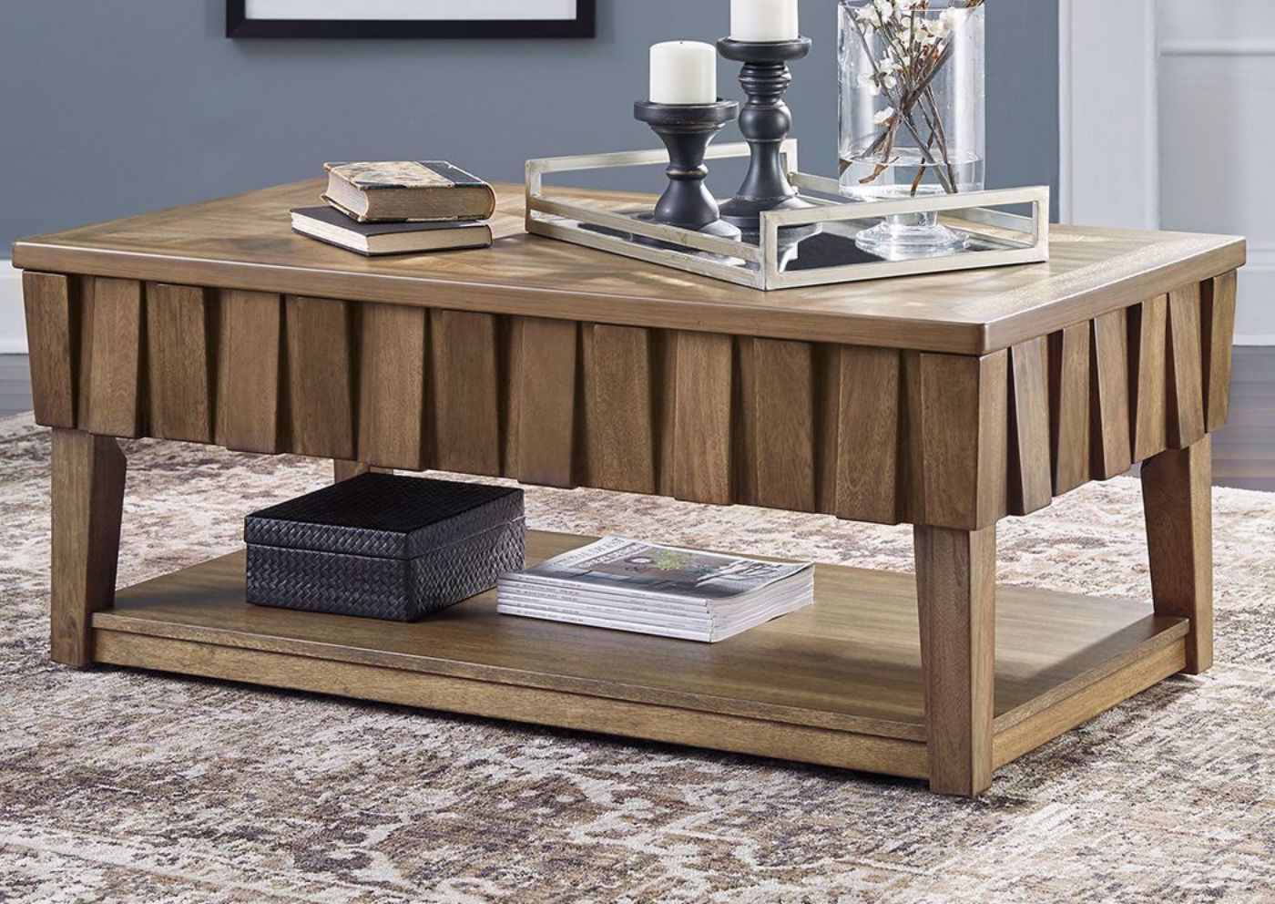 Picture of Rowenbeck Lift Top Coffee Table – Brown