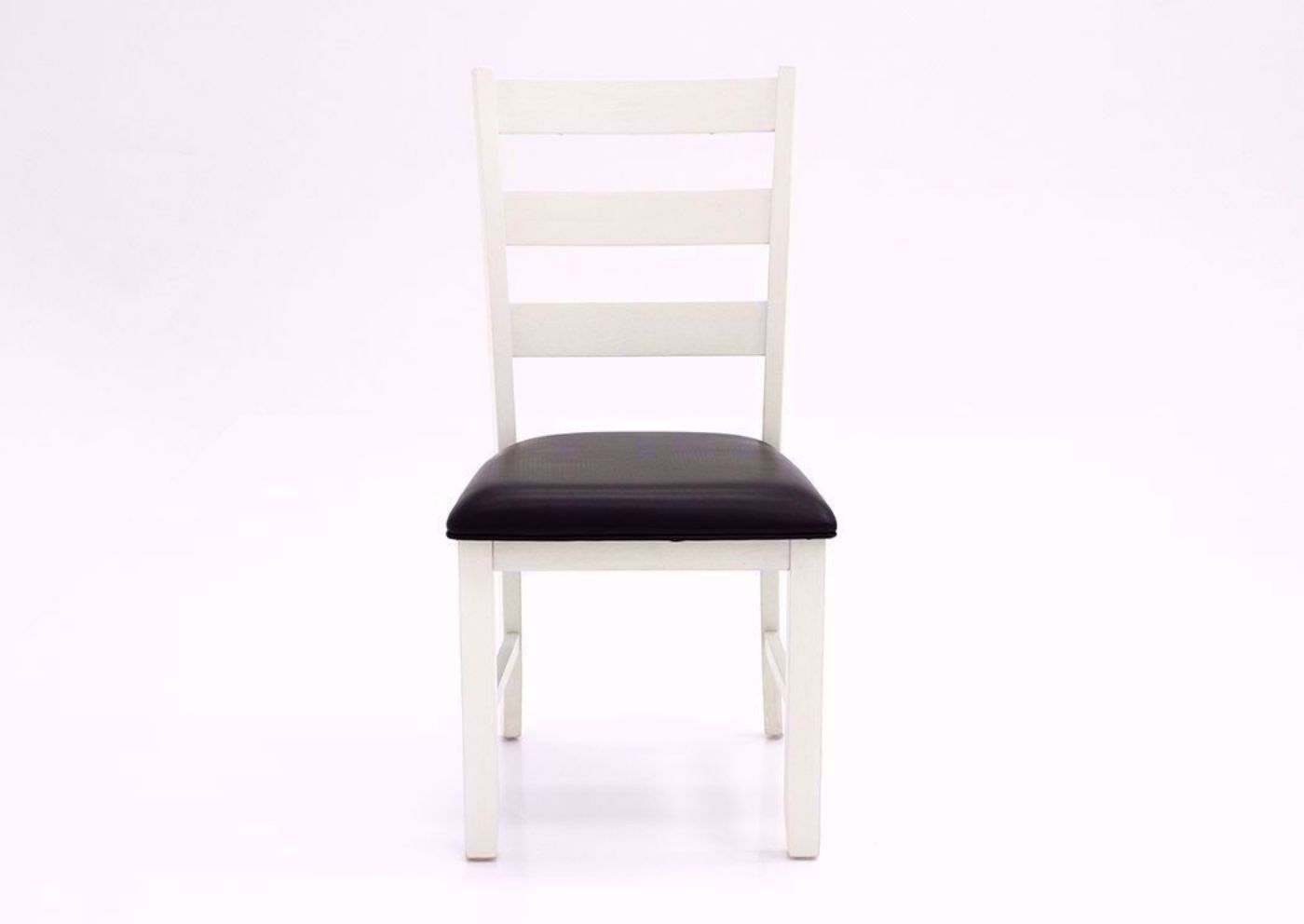 Off White Two-Tone Martin Dining Table Set Showing the Chair Facing Front | Home Furniture Plus Bedding