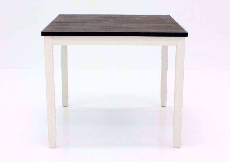 White Two-Tone Martin Bar Height Dining Table Showing the Table Facing Front | Home Furniture Plus Bedding
