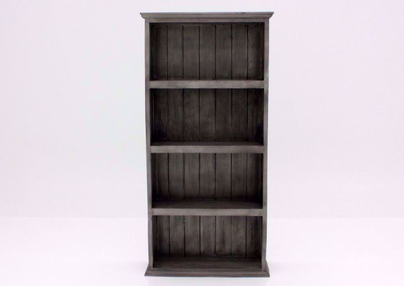 Antique Gray Vintage Bookcase Facing Front | Home Furniture Plus Bedding