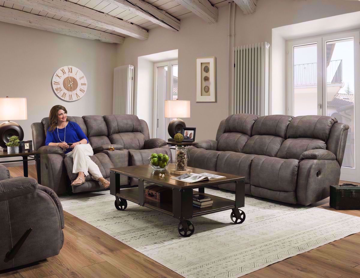 Denali Reclining Sofa Set Gray Home