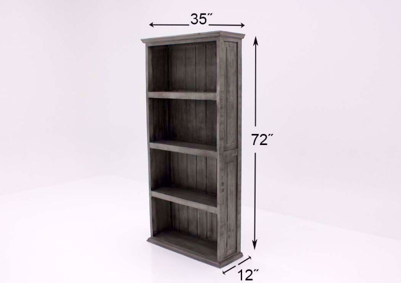 Antique Gray Vintage Bookcase Dimensions | Home Furniture Plus Bedding