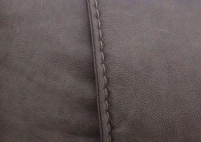 Accent Stitching on the Gray Wurstrow Power Reclining Sofa by Ashley Furniture | Home Furniture + Mattress