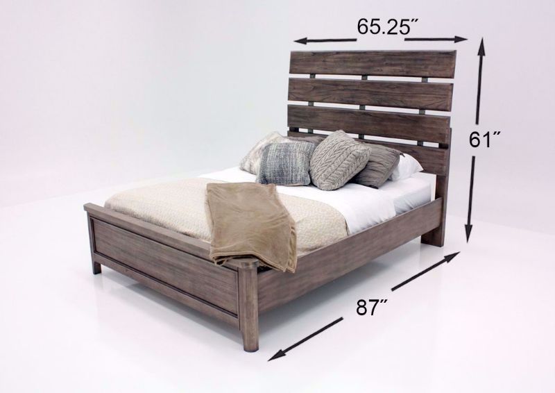 Rustic Gray Harper Falls Queen Size Bed Dimensions | Home Furniture Plus Mattress
