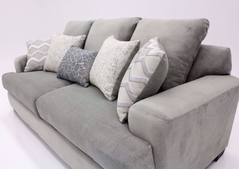 Cooper Sofa, Platinum Gray, Angle | Home Furniture Plus Bedding