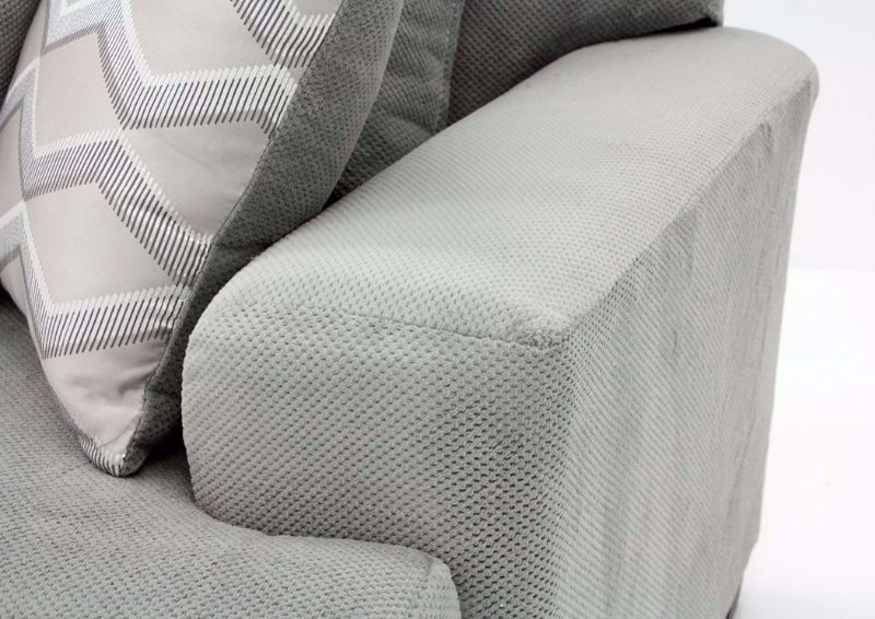 Cooper Sofa, Platinum Gray, Arm Detail | Home Furniture Plus Bedding
