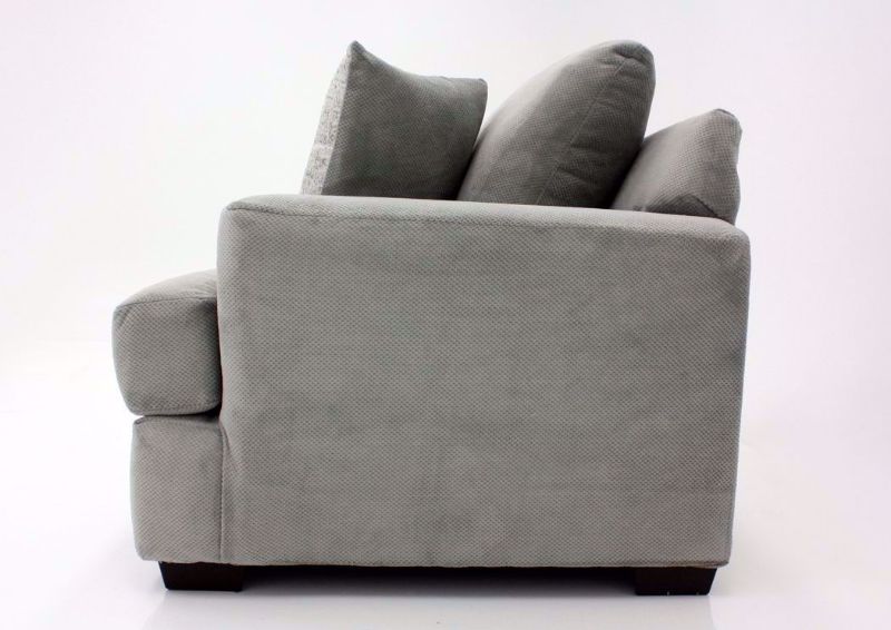 Cooper Loveseat, Platinum Gray, Side View | Home Furniture Plus Bedding