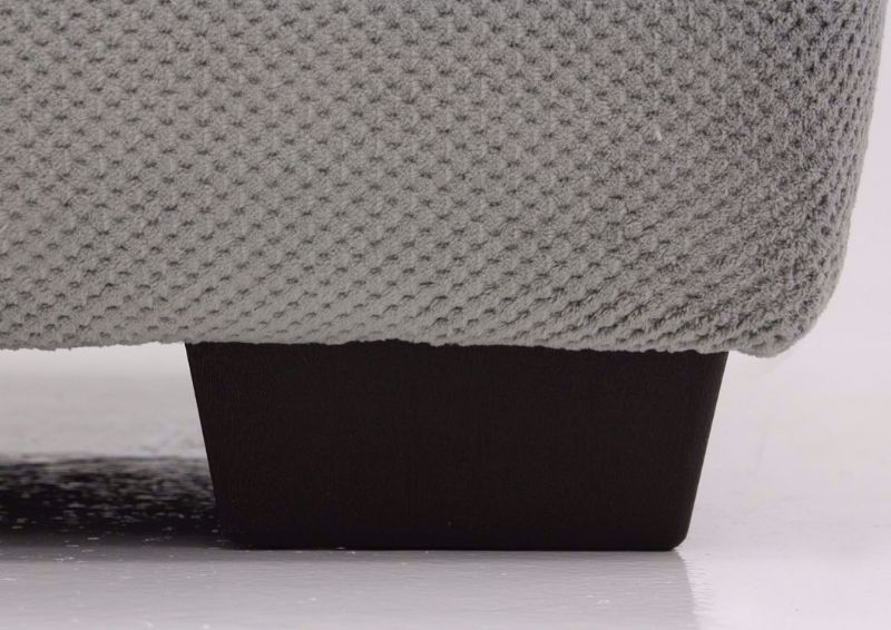 Cooper Loveseat, Platinum Gray, Foot Detail | Home Furniture Plus Bedding