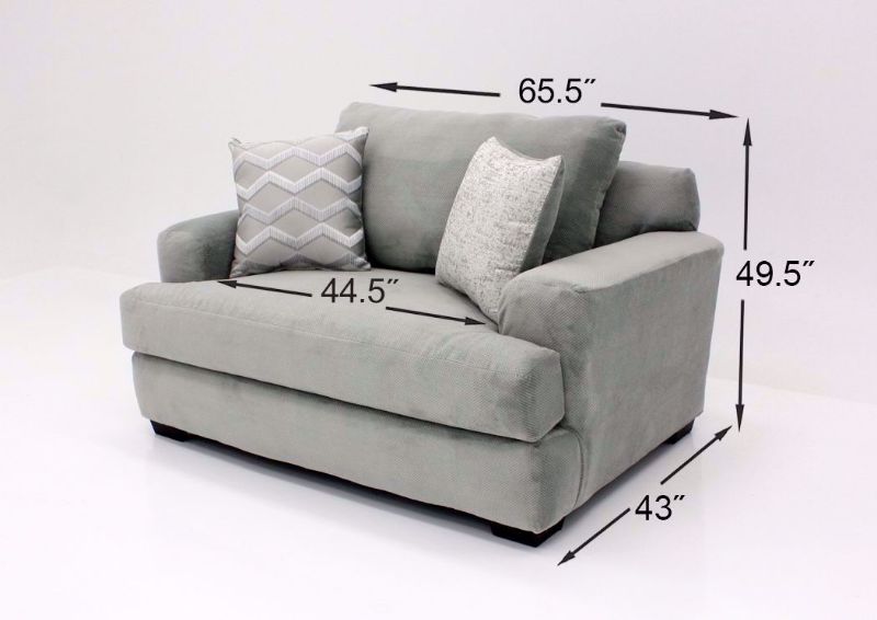 Cooper Chair, Platinum Gray, Dimensions | Home Furniture Plus Bedding