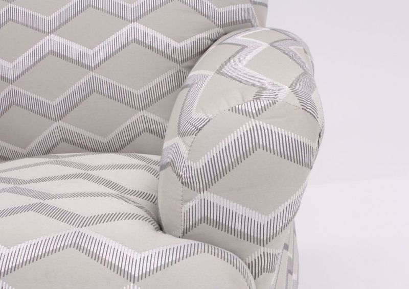 Colfax Accent Chair, Gray, Arm Detail | Home Furniture Plus Bedding