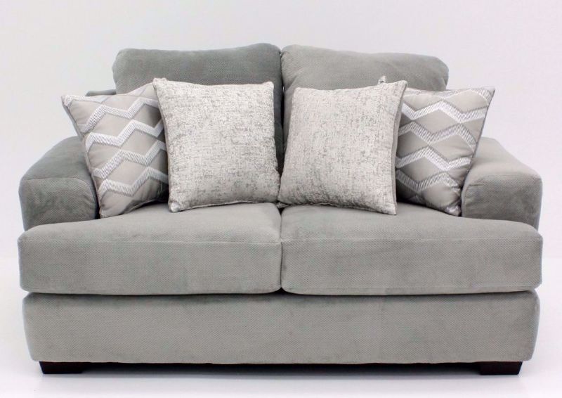 Cooper Loveseat, Platinum Gray, Front Facing | Home Furniture Plus Bedding