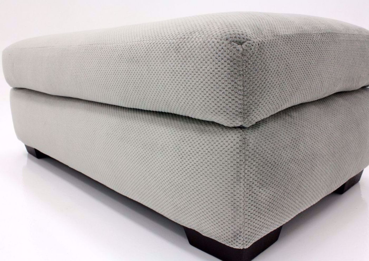 Cooper Ottoman, Platinum Gray, Close Up | Home Furniture Plus Bedding