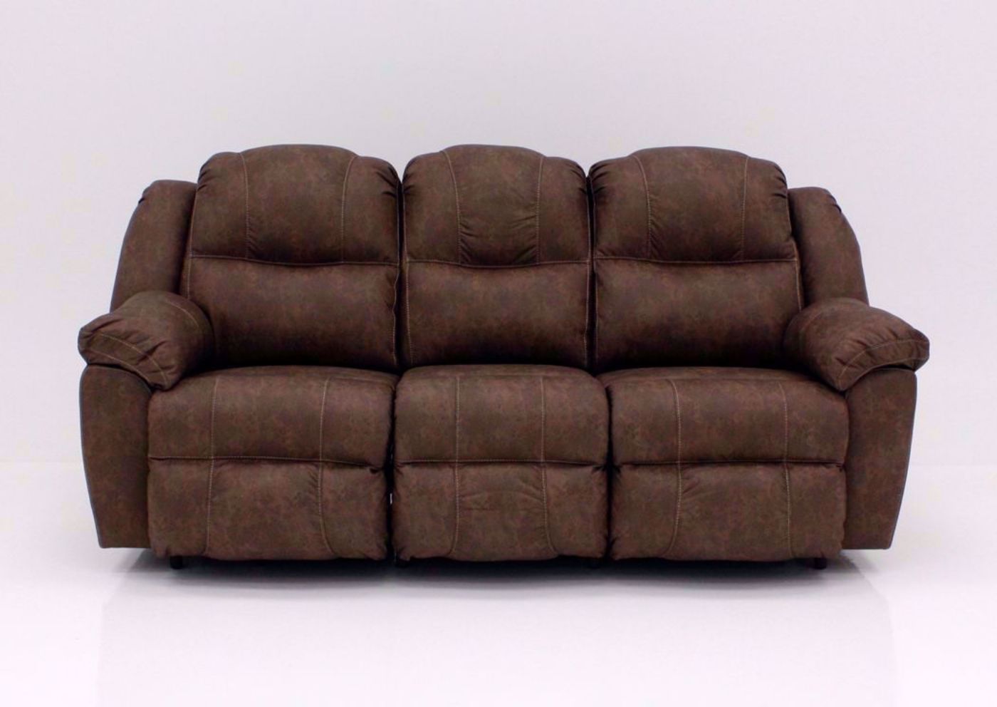 Brown Victory Reclining Sofa, Front Facing | Home Furniture Plus Mattress